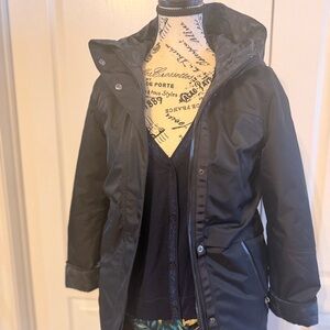 Ivivva by lululemon Girls Black Hooded Insulated Jacket Coat